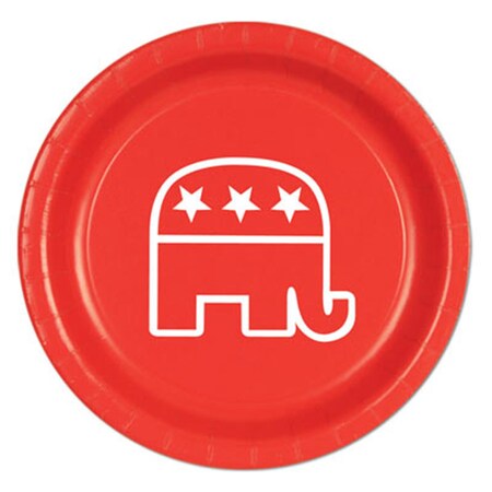 Republican Plates- Red, 12PK